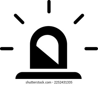 Alert vector icon, signal symbol illustration on white background..eps