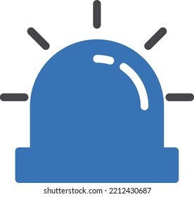 ilustración del vector de alerta en un fondo transparente. Símbolos de calidad superior. Iconos vectoriales de glifos para diseño de conceptos y gráficos. 


