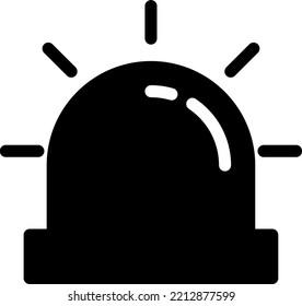 ilustración del vector de alerta en un fondo transparente. Símbolos de calidad superior. Iconos vectoriales de glifos para diseño de conceptos y gráficos. 


