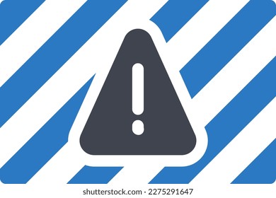 ilustración del vector de alerta en un fondo transparente. Símbolos de calidad superior. Iconos vectoriales de glifos para diseño de conceptos y gráficos.