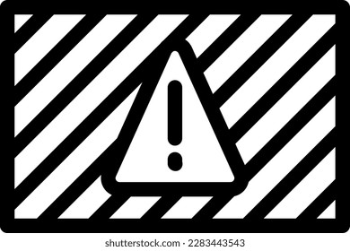 ilustración del vector de alerta en un fondo transparente. Símbolos de calidad superior. Iconos vectoriales de línea delgada para el diseño de conceptos y gráficos.