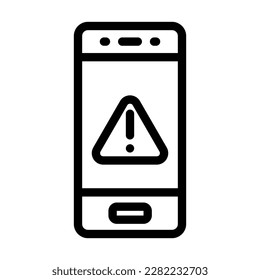 Alert Vector Line Icon Design