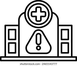 Alert Vector Line Icon Design