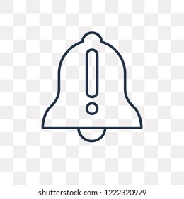 Alert vector outline icon isolated on transparent background, high quality linear Alert transparency concept can be used web and mobile