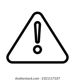 Alert Vector Thick Line Icon For Personal And Commercial Use.

