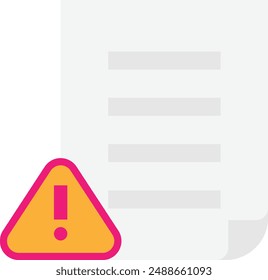 Alerta Advertencia Icono de alarma Vector Ilustración plana