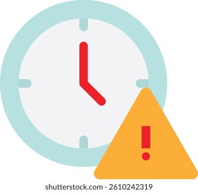Alert Warning Alarm Icon Vector Flat Illustration