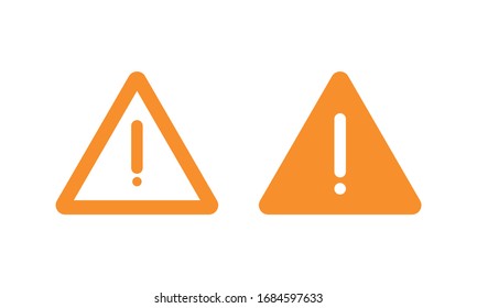 Alert warning , Caution notification flat style isolated,Warning symbol for apps and websites