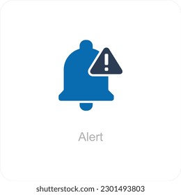 Alert and warning icon concept