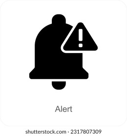 Alert and warning icon concept