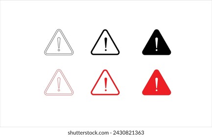 Alert Warning icon icon set vector icon warning vector icon