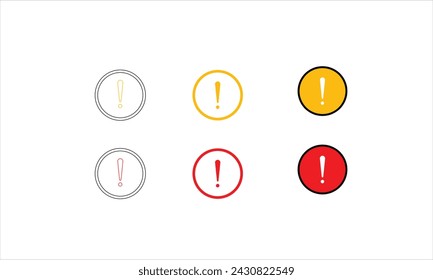 Alert Warning icon icon set vector icon warning vector icon