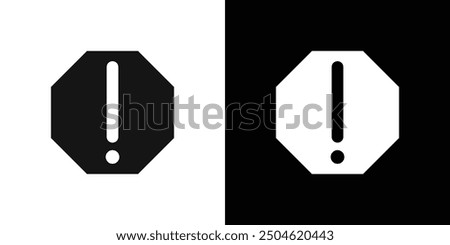 alert warning spam octagon icon Symbol mark in filled style