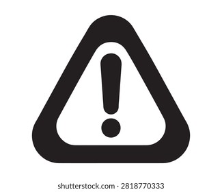 Alert warning symbol featuring exclamation mark in triangle attention triangle exclamation emergency isolated communication information notification imperative standard pictogram workplace