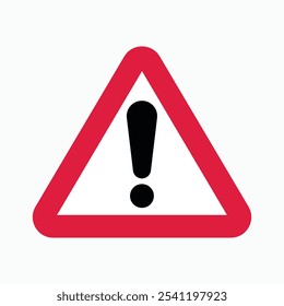 Símbolo de advertencia de alerta con un triángulo y signo de exclamación sobre un fondo rojo oscuro, enfatizando el peligro o la precaución.