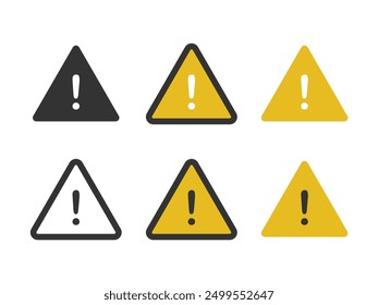 Warnungs-Dreieck Symbol einzelne Vektorgrafik auf weißem Hintergrund.