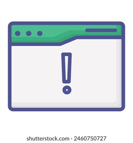 Alert  web Fill inside vector icon which can easily modify or edit 