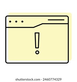 Alert  web Fill inside vector icon which can easily modify or edit 