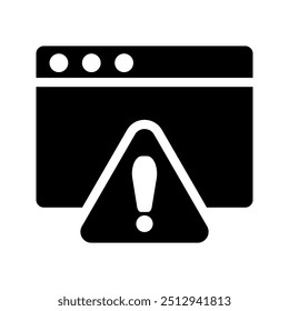 Ícone de linha de vetor da janela de alerta. Ícone de linha da janela de alerta para cor de infográfico, site ou aplicativo editável