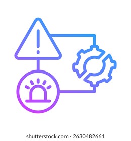 Warnungssymbol-Element für Design