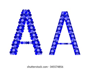 a,letter, design elements, fonts, celebration, circle, vector
