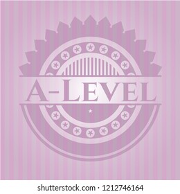 A-Level pink emblem