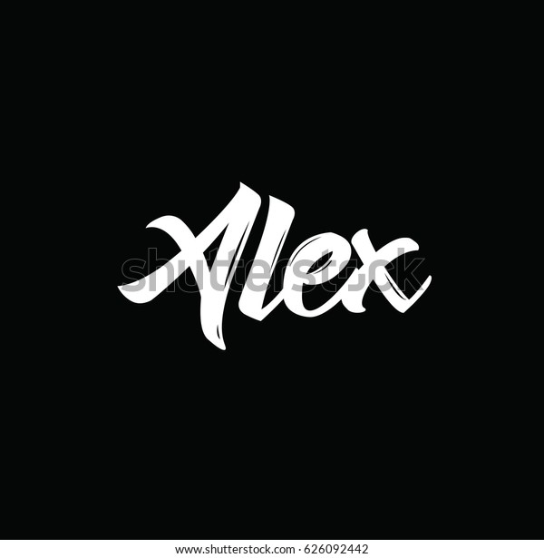 Alex Text Design Vector Calligraphy Typography 库存矢量图（免版税）626092442 Shutterstock 9270