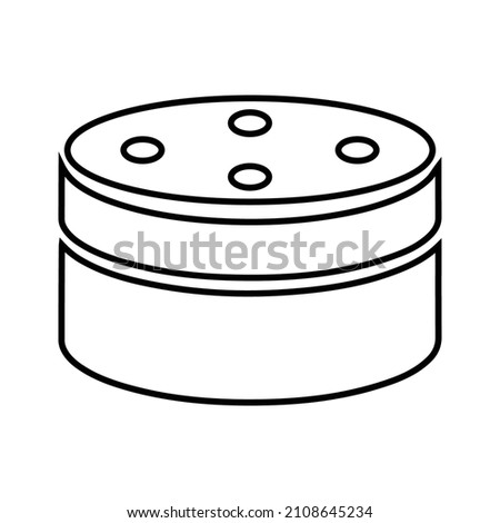 Alexa, smart, speaker line icon. Outline vector.