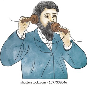 Alexander Graham Bell, first telephone