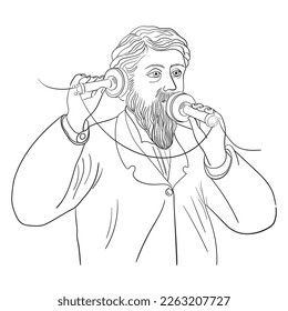 Alexander Graham Bell, first telephone