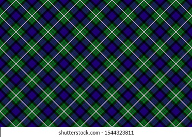 Alexander Tartan. Seamless rectangle pattern for fabric, kilts, skirts, plaids. Diagonal cell