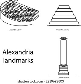 alexandria land mark in egypt