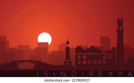 Alexandria Low Sun Skyline Scene