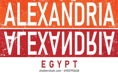 alexandria, text design. Vector Typography poster. Usable as background.