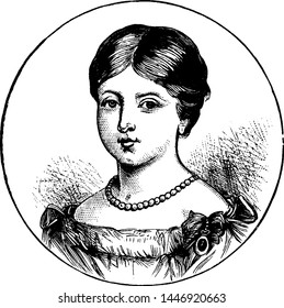 Alexandria Victoria, vintage engraved illustration