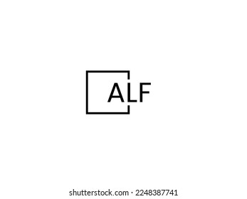 ALF Letter Initial Logo Design Vector Illustration