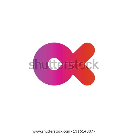Alfa color logotype