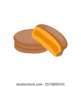 Alfajores, Sweets Vector Illustration Isolated