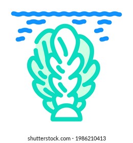 algae biogas color icon vector. algae biogas sign. isolated symbol illustration