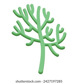 Algae icon isometric vector. Marine grass. Alga plant