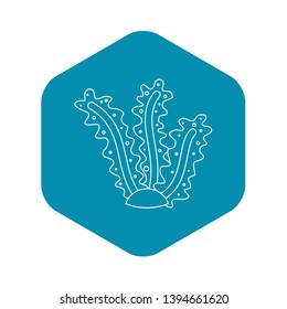 Algae icon. Outline illustration of algae vector icon for web