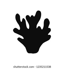 algae kelp silhouette vector. underwater weed