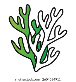 Algae Outline Icon for Natural Skincare Ingredients