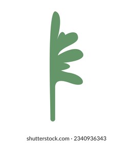 Algae plant abstract recolorable vector element