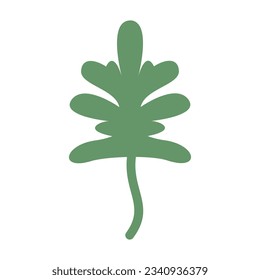 Algae plant abstract recolorable vector element