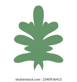 Algae plant abstract recolorable vector element