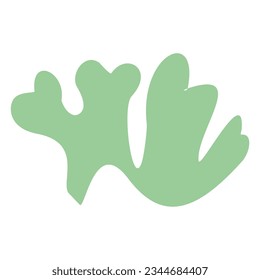 Algae plant abstract recolorable vector element