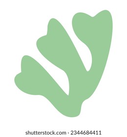 Algae plant abstract recolorable vector element
