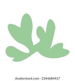 Algae plant abstract recolorable vector element