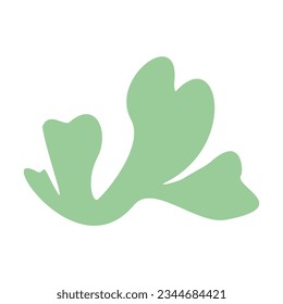 Algae plant abstract recolorable vector element